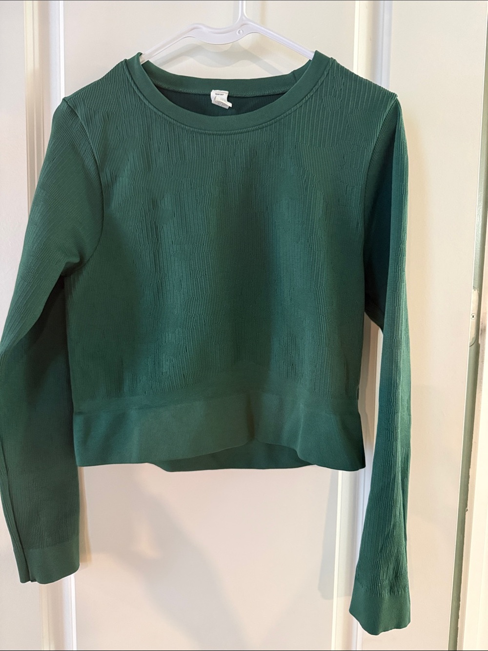DSG Forest Green Ribbed Long Sleeve Top